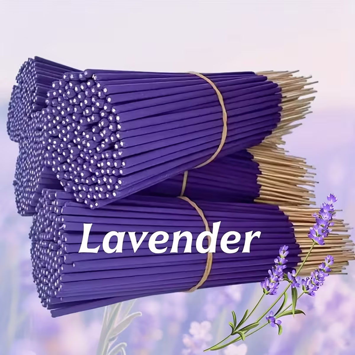 Home Fragrance Non Toxic - Lavender Premium Aromatherapy Incense Sticks, 8.66
