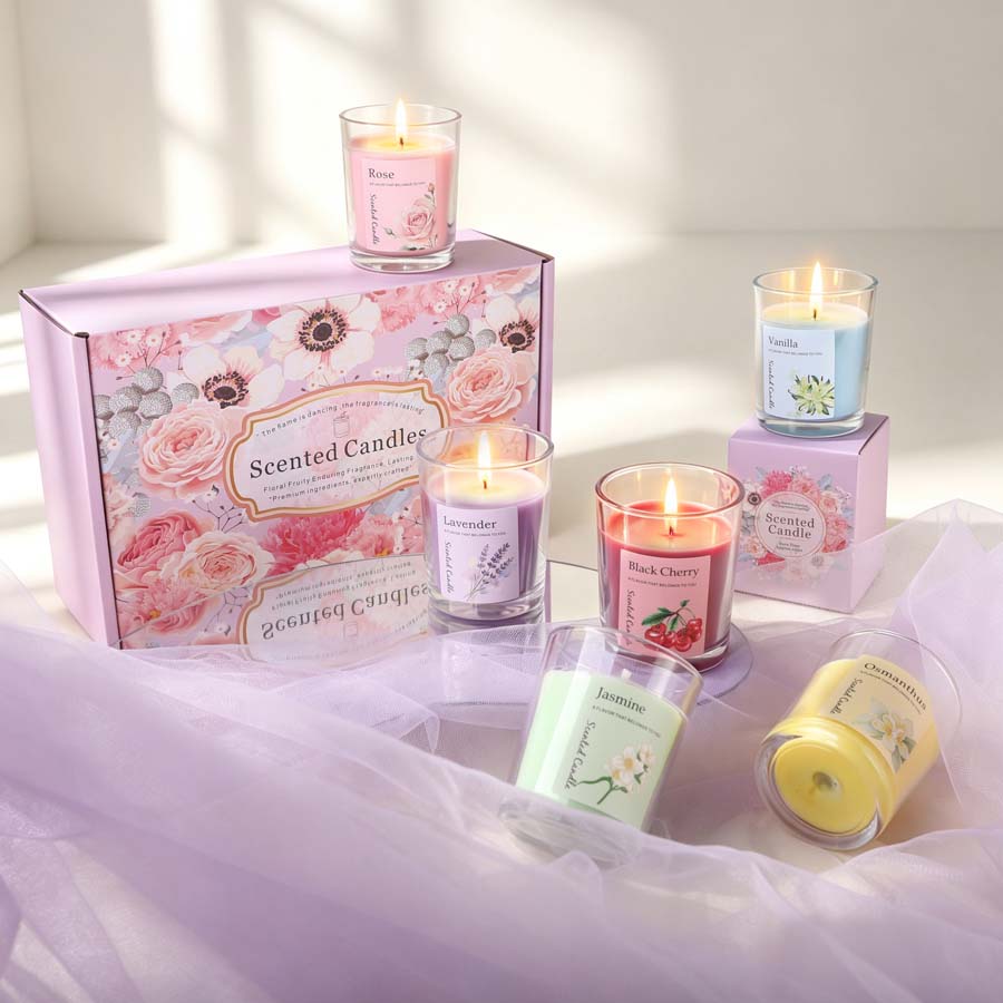 Home Fragrance Usa - Aromatherapy Scented Candle Gift Set 6