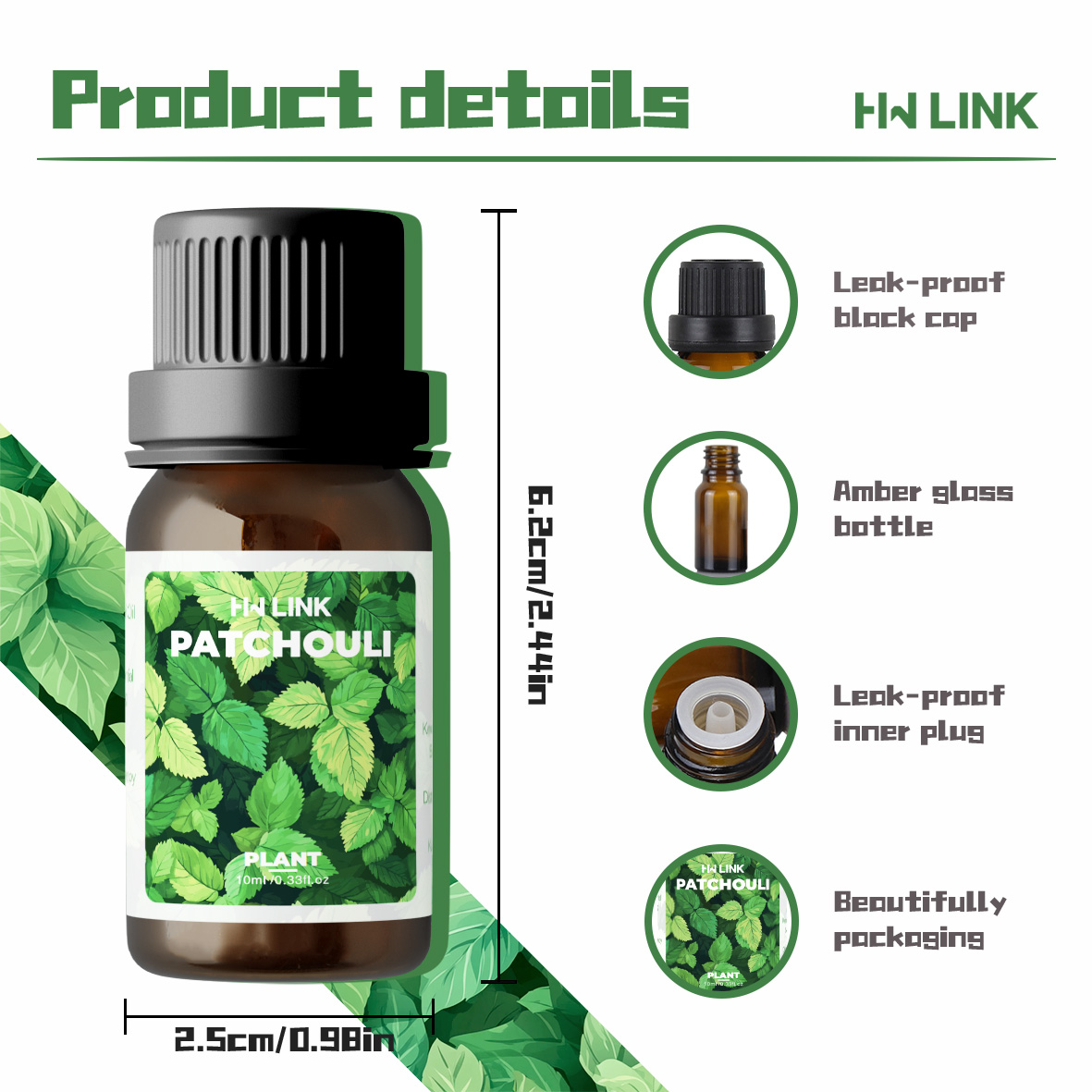 10ml Patchouli Essential Oils  - đánh giá và giá Home Fragrance Gift